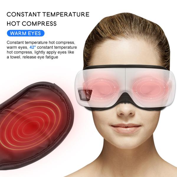 Heat 2022 Upgraded Rechargeable Smart Eye Massager With 3 Modes For Relax And Reduce Eye Strain Dry Eye