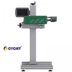 China CYCJET LC30F Fly Laser Marking Machine For Glass Bottle Date Marking Printer wholesale