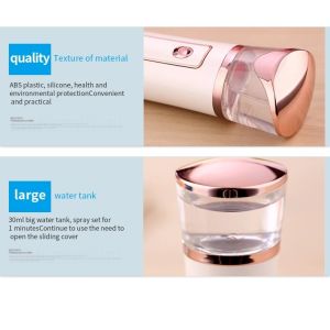 Nano Water Spray Mist With Power Bank Handy Facial Humidifier