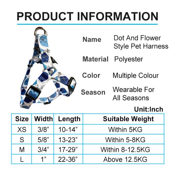 3 In 1 Dog Harness Set Nylon Dog Harness Leash For Walking Pets