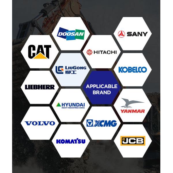 0.5KG 8905200031 Excavator Solenoid Valve Electric Parts Solenoid Oil Return Valve 12V