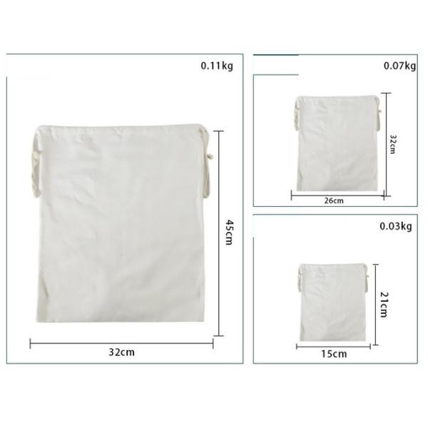 Logo Printing Sublimation Canvas Bags Storage Sublimation Drawstring Bag Dustproof