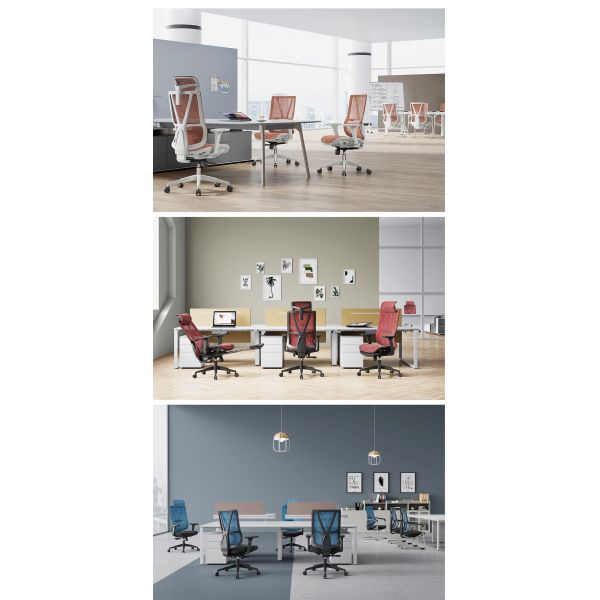 Manufacturer Comfortable High Back Ergonomic Computer Chair Adjustable Full Mesh Swivel Executive Boss Manager Office Chairs