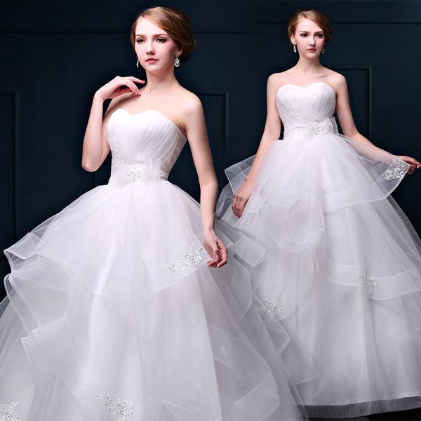 Spring New Arrival Bride Wedding Dress Bra Dress Princess Sequined Wedding Dress