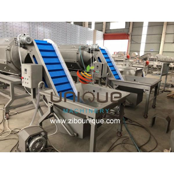 Hotels' Top Pick Automatic Continuous Brush Potato Peeling Line with 1040 KG Capacity