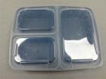 3-Compartment Takeaway Plastic Food Container Plastic Type Pp Fast Food Box Food