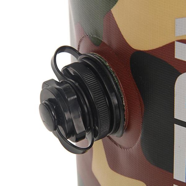 Camouflaged Waterproof Bucket Bag 30L Large Capacity with PVC Clip Mesh