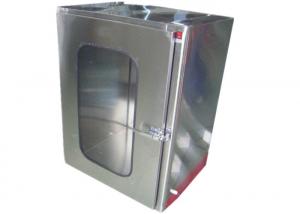 China SUS304 UV Light Cleanroom Pass Box With Single Swing Door 220V / 50HZ wholesale