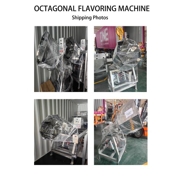 Customizable Automatic Mixing Nut Flavoring Machine Octagonal Snack Seasoning Machine for Food Industry