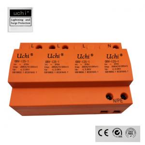 China 35mm DIN Rail Mounting 25kA Surge Protector Device With PBT Plastic Housing wholesale