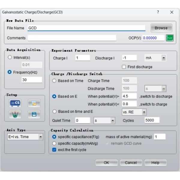 Galvanostatic Charge Discharge Potentiostat And Galvanostat CS350M