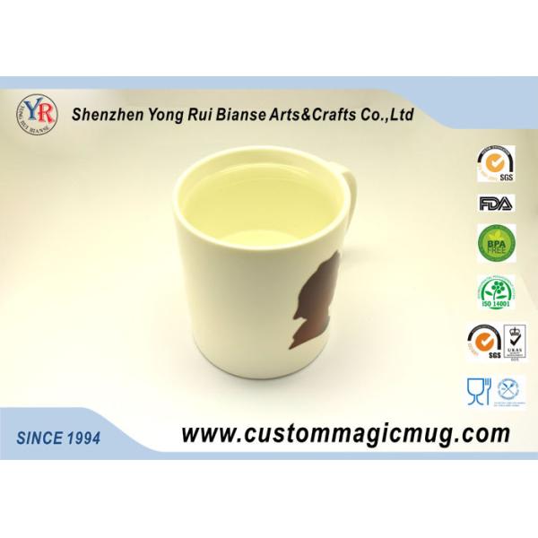 Plain White Ceramic Color Changing Mug Temperature Sensitive Magic