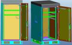23U ESTEL Weatherproof Telecom Enclosure With Air Conditioner