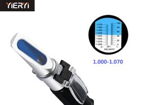 China 1.000-1.070SG Aquarium Salinity Tester Manual Calibration With Soft Rubber Eyepiece wholesale