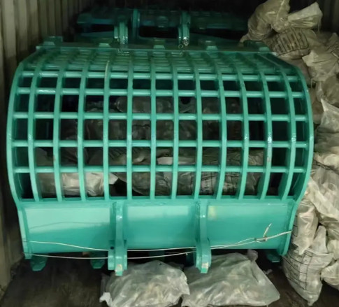 Wear Resistant Mini Excavator Skeleton Bucket Metal With Stable Structure