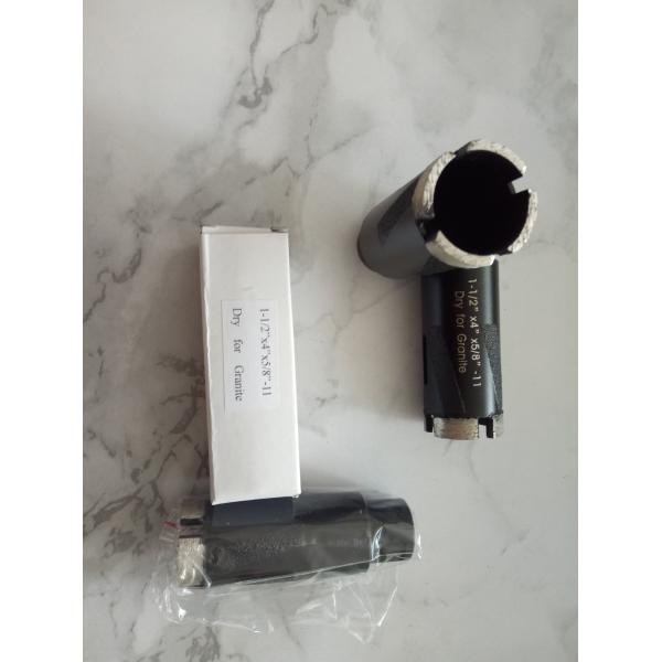 SGS OD 35mm Dry Diamond Core Drill Bits With Brazing Rods For Granite
