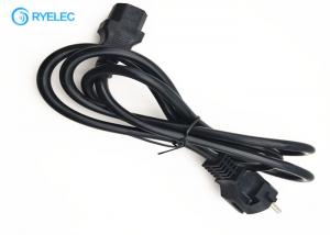 China Black Schuko Plug European Power Cord To IEC C13 VDE With 3*1.5mm2 Cable on sale