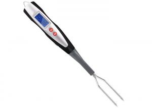 China Grilling Barbecue Digital Meat Fork Thermometer With LED Screen / Ready Alarm wholesale