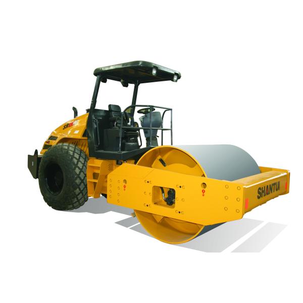 Single Drum Shantui Hydraulic Road Roller With Vibration Compactor