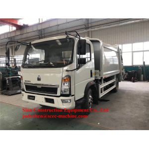 Hydraulic System Special Purpose Truck Howo 6m3 Compacted Compression Garbage