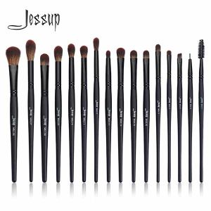 Buy cheap Jessup Precision 16pcs Eye Makeup Brush Set Black Paint Spraying from wholesalers