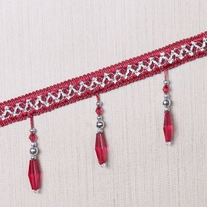 Buy cheap Handmade fashionable chain beads lace tassels fringes for curtain/sofa/pillow from wholesalers