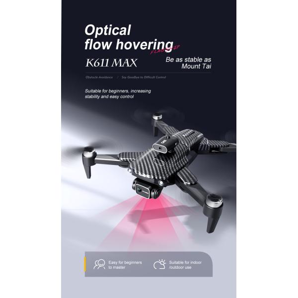 K611 Max 4k Dual Camera Drone Wide Angle Obstacle Avoidance Battery Type lipo battery Optical Flow Hovering Fpv Drone