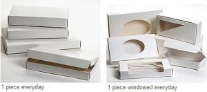 China Hot Foil Stamping White Cardboard Boxes , Odm Rigid Presentation Boxes wholesale
