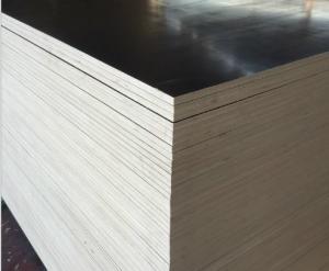 China 15mm Black Brown Concrete Shuttering Plywood One Time Hot Press Poplar Core wholesale