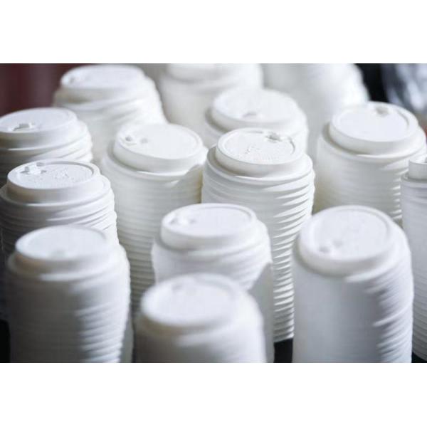 Customization CPLA Plastic Strawless Lid ф73mm Compostable Durable