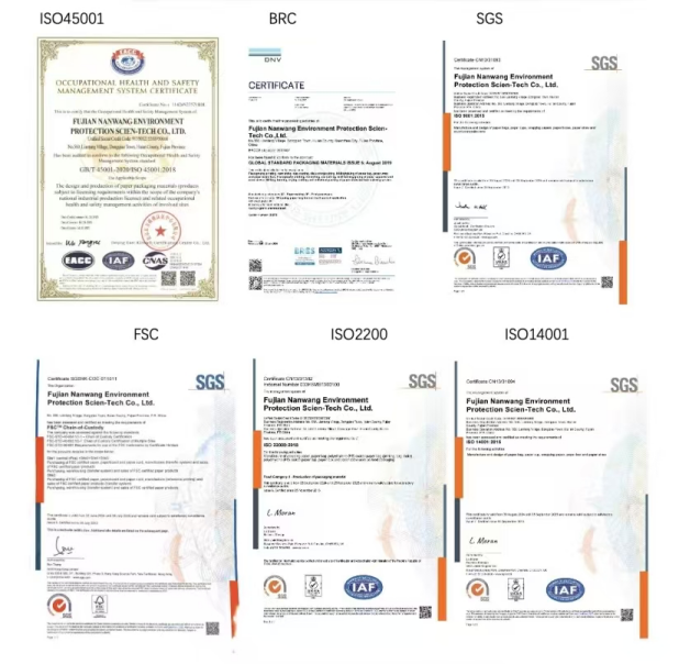 Customized kraft paperboard flat rope packaging with offset printing, featuring personalized food labeling in paper bag packaging