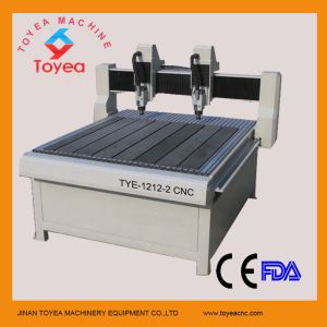 China CNC two heads acrylic cutting machine with 1200 x 1200mm working area TYE-1212-2 on sale