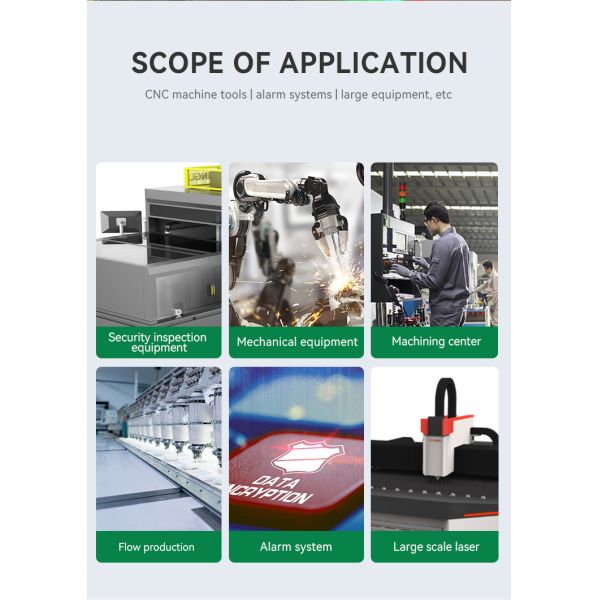 IP54 Machine Stack Light Corrosion Proof 95dB High Brightness Adjustable