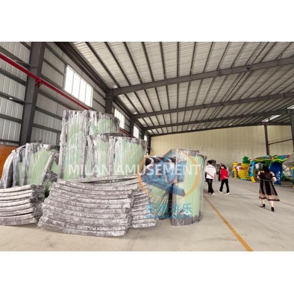 FRP Spiral Water Pool Slide Durable Spiral Body Water Slide For Adults