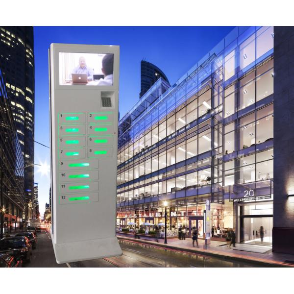Android Based System Cell Phone Battery Charging Station Touch Screen With 12 Doors and Remote Control Platform