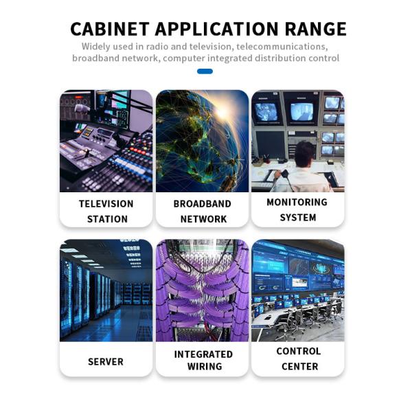 Enhance Connectivity With Sturdy 4 Post Structure Network Rack Wall Mounted