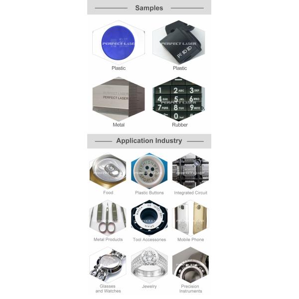 High Speed Auto Online Mark Flying Fiber Laser Marking Machine Pollution Free