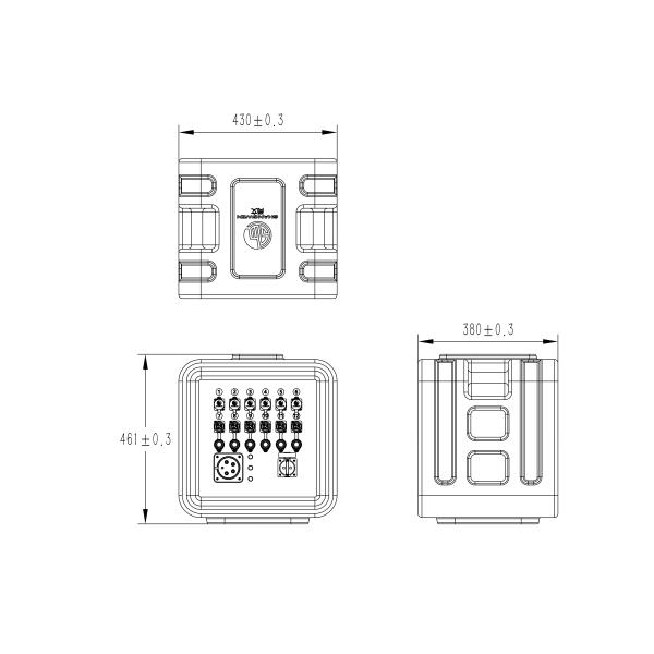 Stage Light Power Distribution Box 12 Channels 32A 5 Pin Style Waterproof