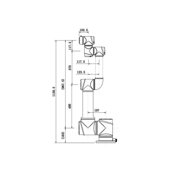 AUBO I16 Collaborative Robot Arm For Dispensing Engine Assembly