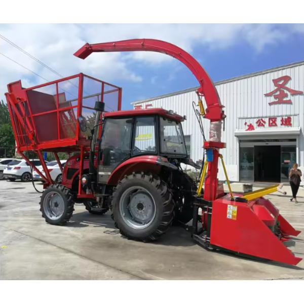 Self Propelled Tractor Mounted Corn Stalk Silage Harvester Machine Mini Napier Grass Forage Harvester