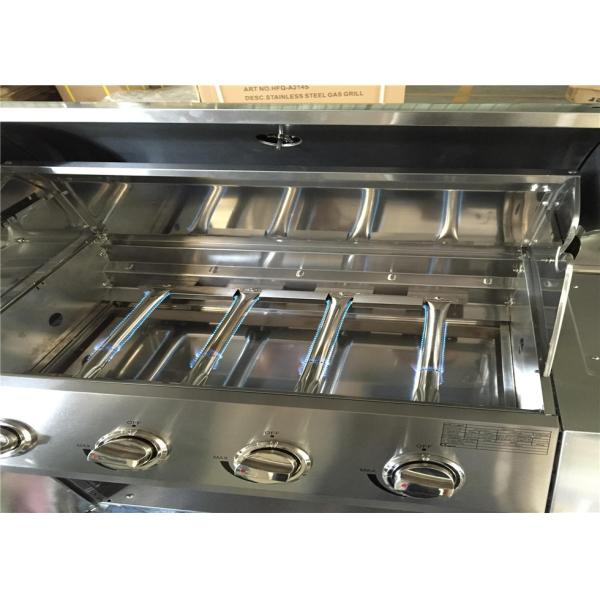 Factory price kitchen bbq easy grill slow burning 4 burners natural gas bbq grill