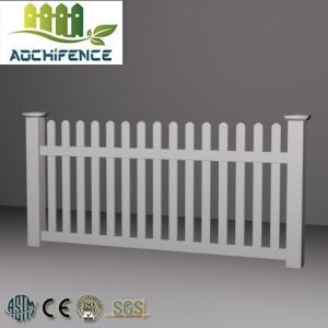 China UV Resistant Plastic Picket Fence Environmental Friendly For Outdoor Pvc White Fence wholesale