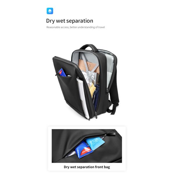 Factory hot sell custom black backpack men light Laptop Bags high quality school backpack fashion backpack bag