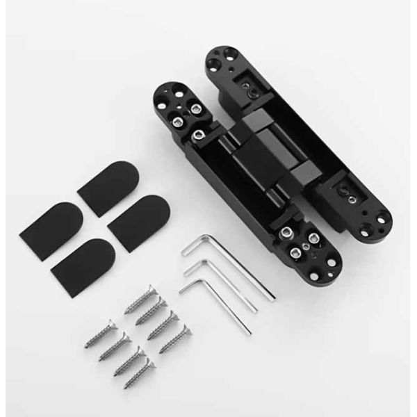 3D Adjustable Hidden Door Hinge Top Opens 180 Degrees In Three Directions For Adjustable Doors