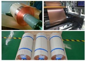 China SGS Soft Annealed Rolled Copper Foil  For Mylar Tape Color Uniformity wholesale