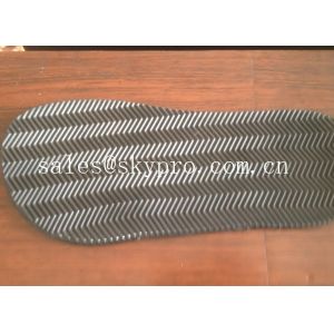China TPR Shoe Sole Rubber Sheet with wave zigzag pattern , 40-80 shore A Hardness wholesale