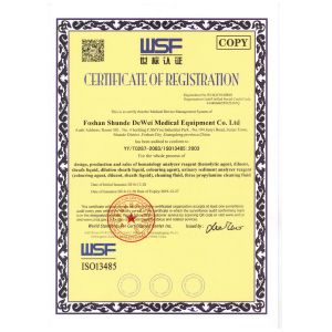 Dewei Medical Equipment Co., Ltd Certifications