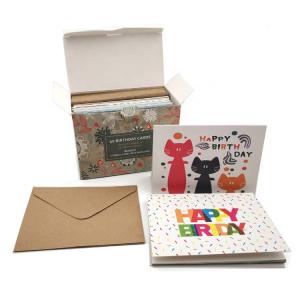 China Matt Lamination Custom Paper Greeting Card , Custom Gift Card Printing wholesale