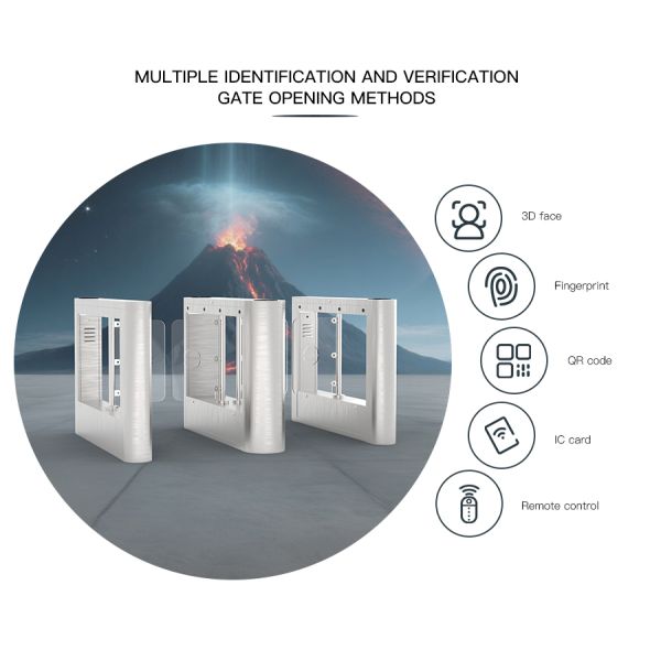 0.98m Height Face Recognition Turnstile Entrance Barrier Systems 50/60Hz