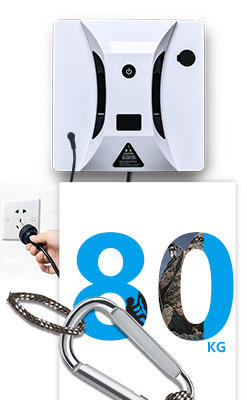 Household 500 MAh Battery Capacity Private Mold Remote Control Robot Window Cleaner with US Plug